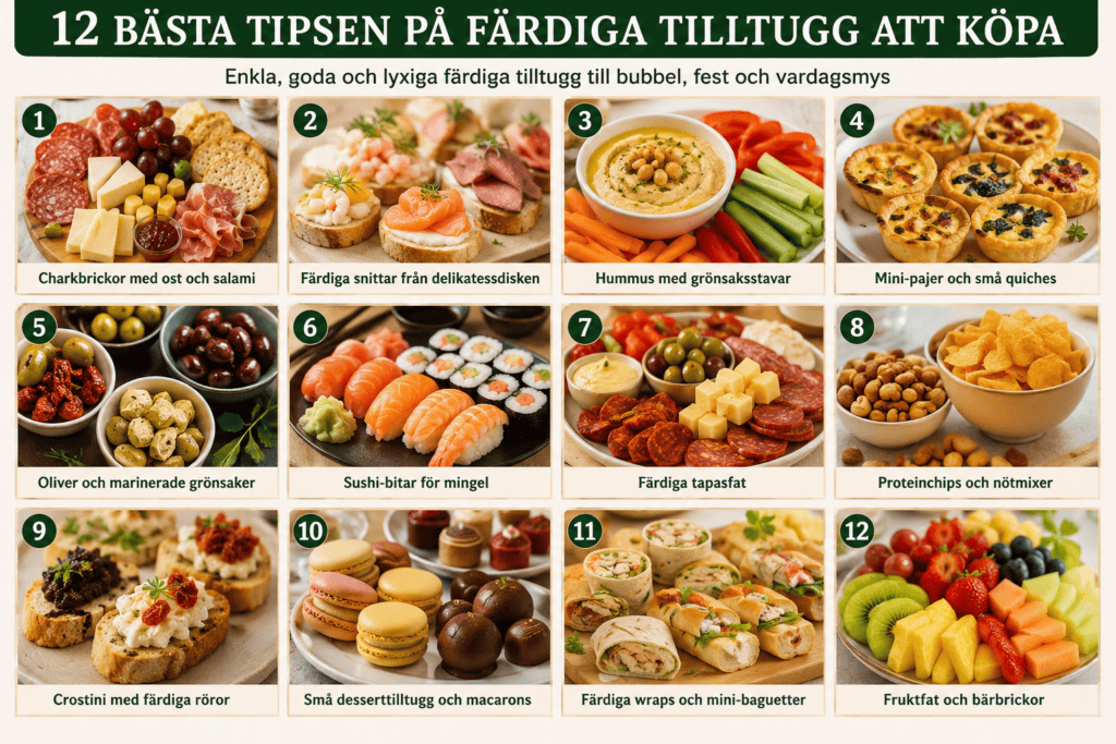 12 färdiga tilltugg att köpa