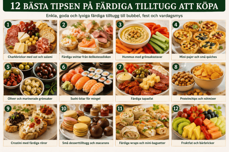 12 färdiga tilltugg att köpa